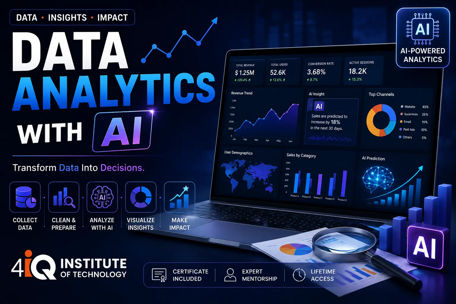 Data Analytics with AI course thumbnail