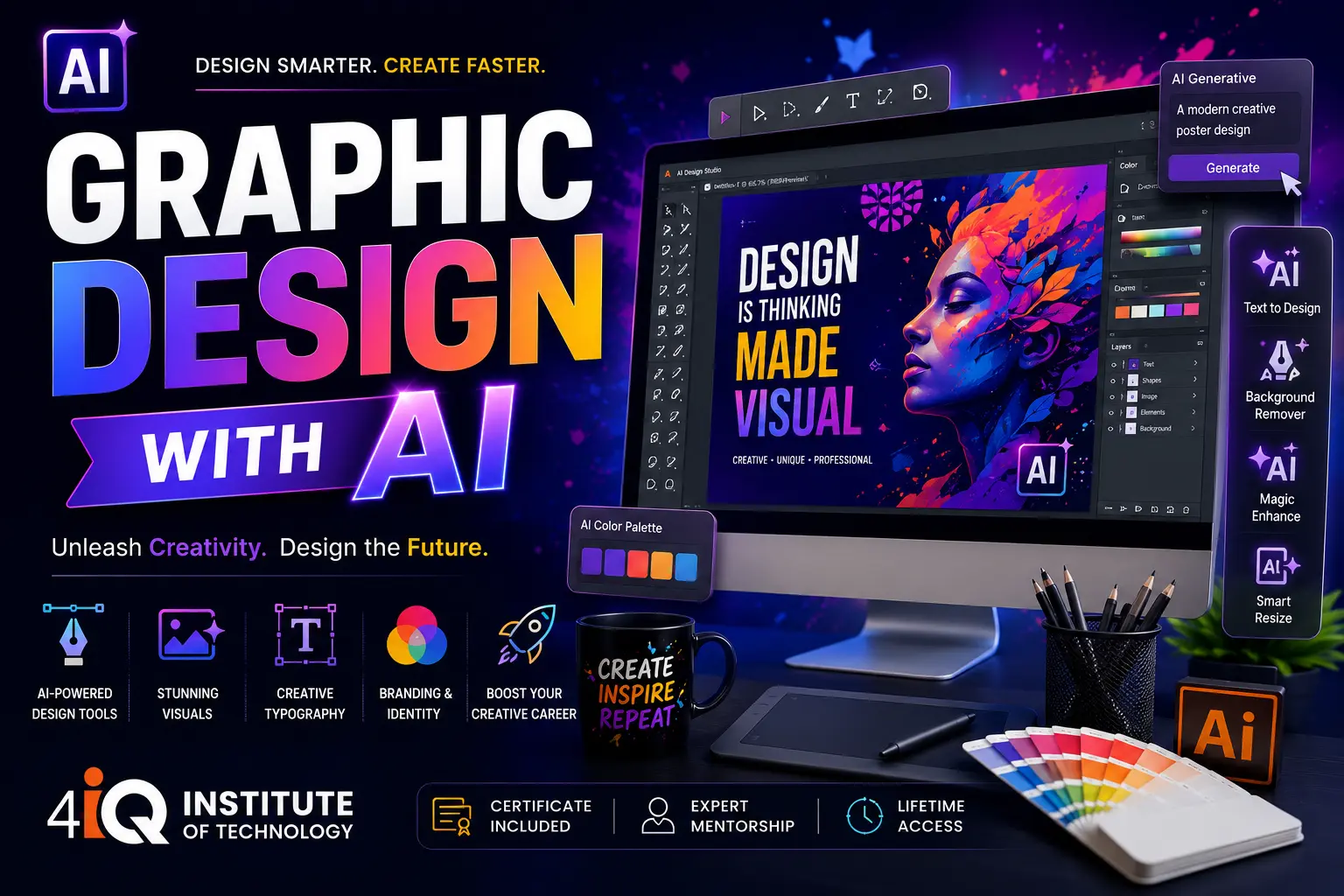 Graphic Design with AI course thumbnail