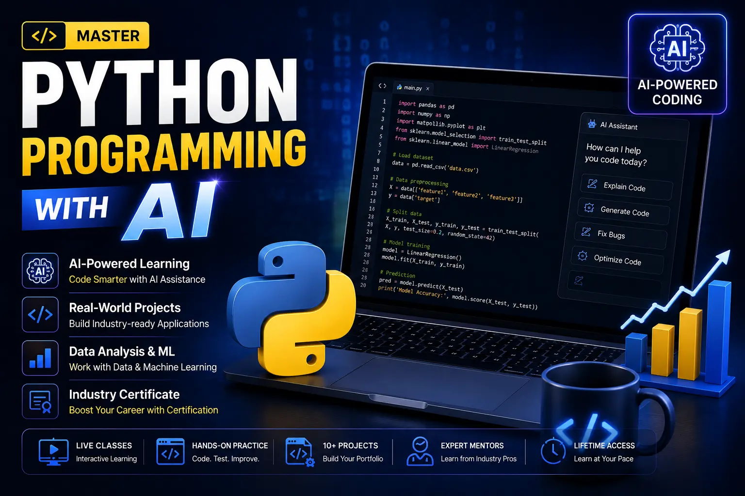 Python Programming with AI course thumbnail